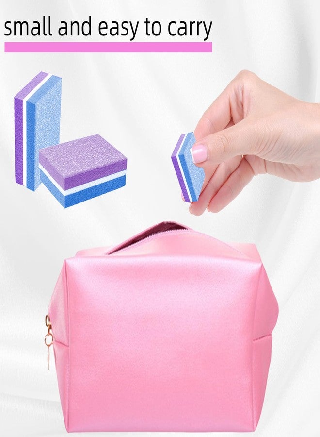 TKYZMS 50 Pcs Sponge Nail Buffers,100/180 Grit Mini Nail Files,Mini Buffer Block Nail File for Acrylic & Natural Nails,Double-Sided Buffing Blocks for Manicure & Pedicure,Salon & Home Use(Purpel-Blue) - Image 4